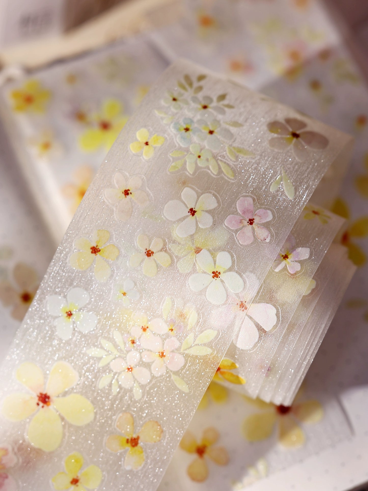 XiaoBaiJia Minimalist Style【Stars】Light Retro Orginal Design Washi Pet Tape Landscape Stickers