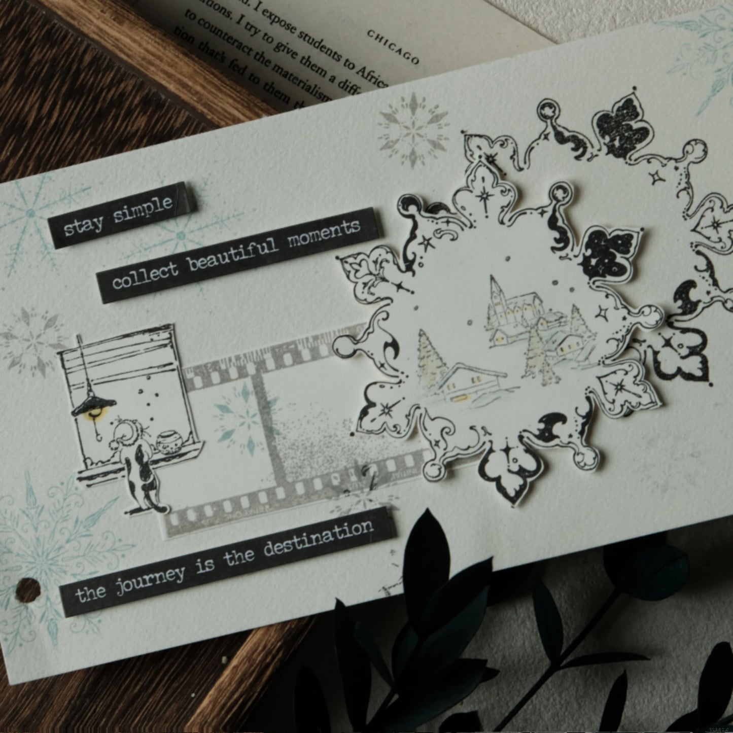 STARRY NIGHT Vol14【Fantastic Journey】Orginal Design Versatile Frame Maple Practical Frame Washi Tape Stamp