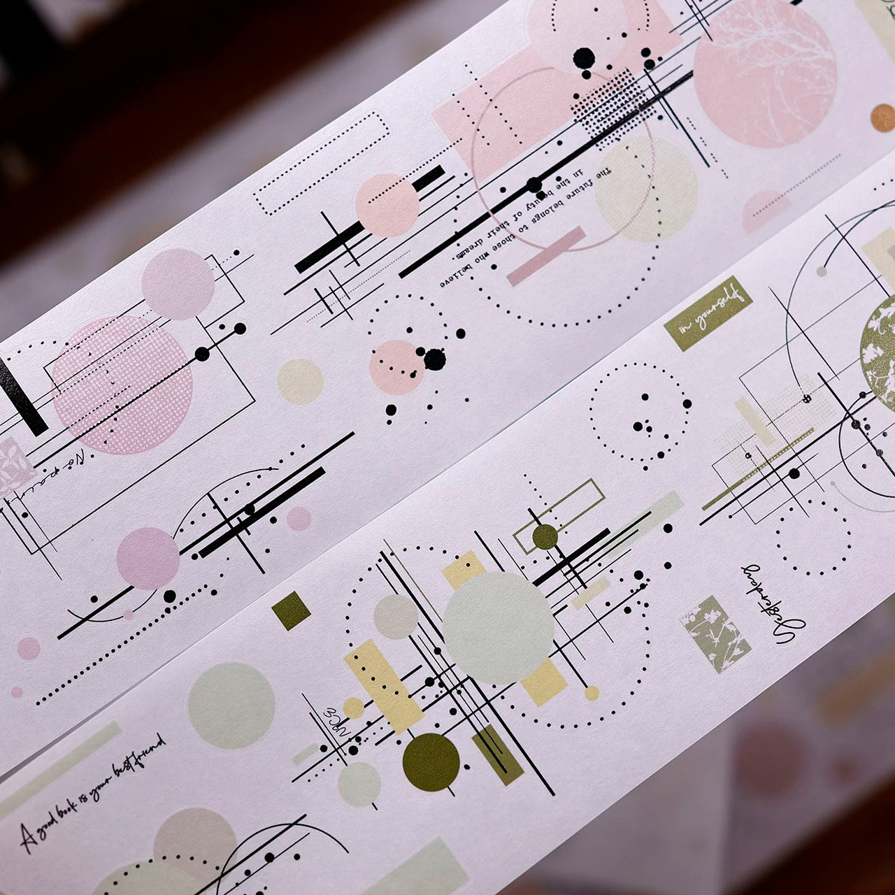 XiaoBaiJia Salt Series【Color Circle Collection】Pre-cut Orginal Design Washi/Pet Tape Light Retro Stickers