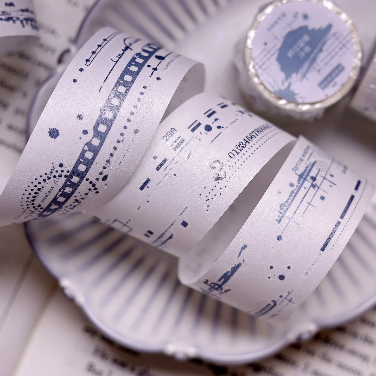 XiaoBaiJia Salt Series【Time Passes and Leaves Traces】Pre-cut Orginal Design Backgroud Washi/Pet Tape Light Retro Stickers