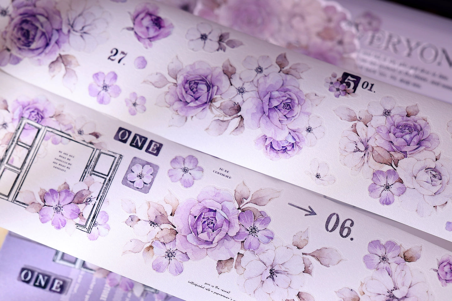 XiaoBaiJia【Sparse Shadows】Light Retro Orginal Design Washi Pet Tape Landscape Stickers