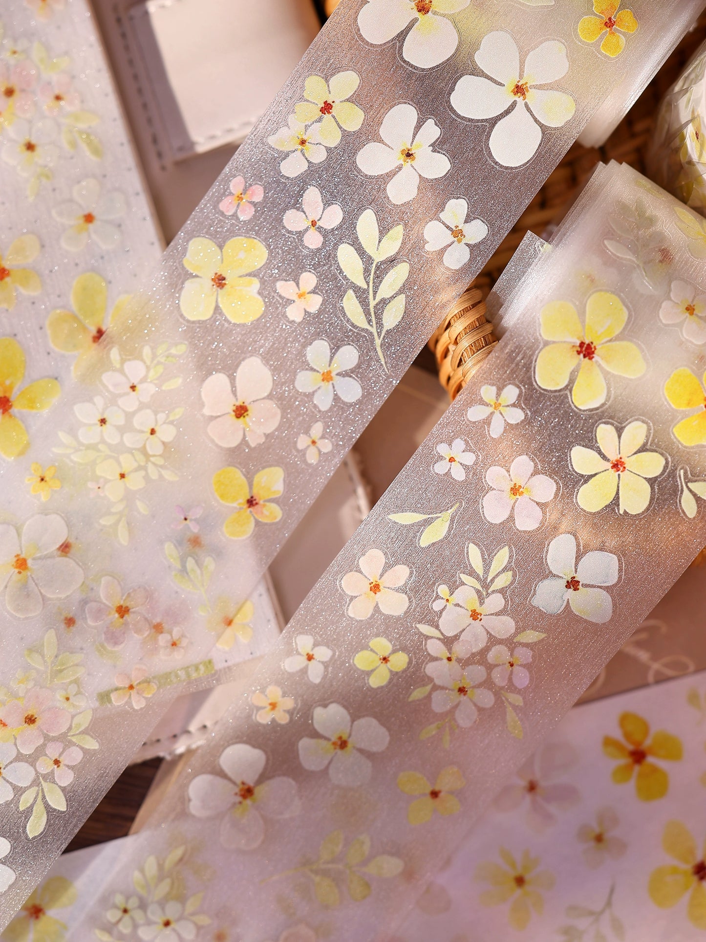 XiaoBaiJia Minimalist Style【Stars】Light Retro Orginal Design Washi Pet Tape Landscape Stickers