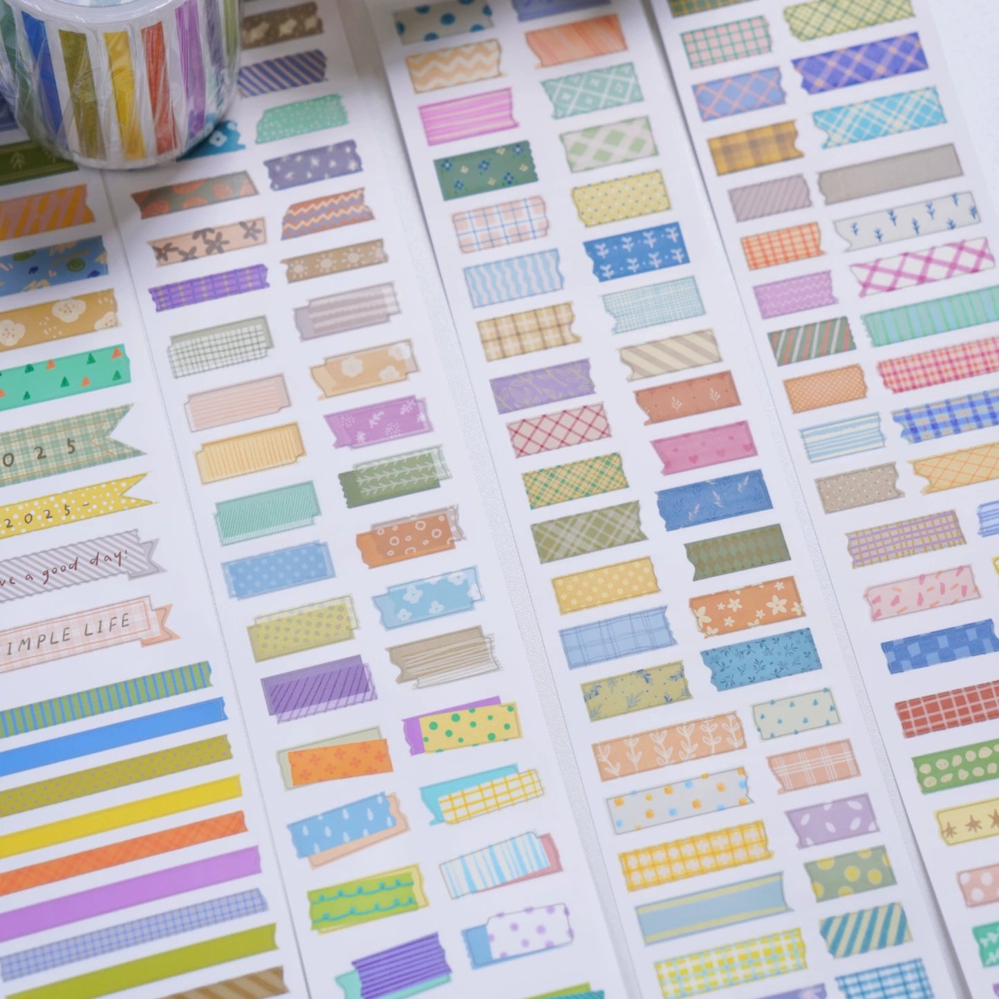 A Bit of A Studio【Daily Payment Receipt】Pre-cut Animal/Small Day/Fruit Washi/PET Tape