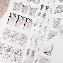 Simple Washi Tape【 Different Feeling 】 Roll Net Smoke Background Color Block Stickers Dreamy