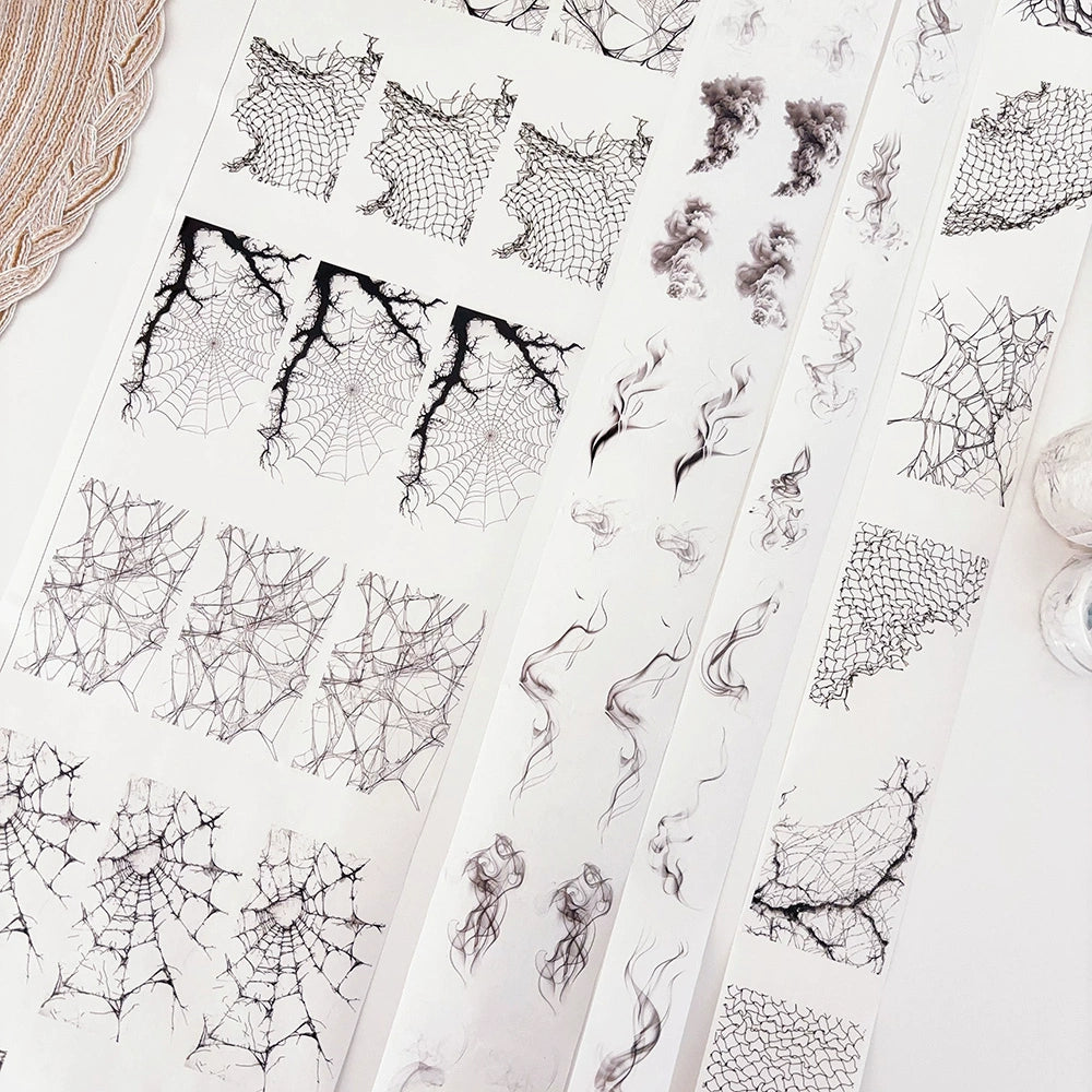Simple Washi Tape【 Different Feeling 】 Roll Net Smoke Background Color Block Stickers Dreamy