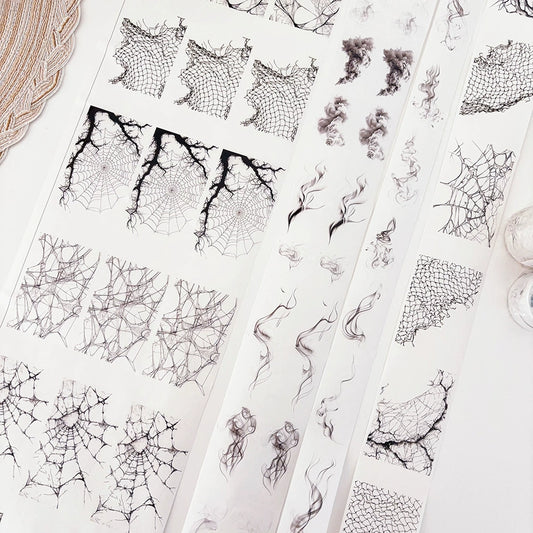Simple Washi Tape【 Different Feeling 】 Roll Net Smoke Background Color Block Stickers Dreamy