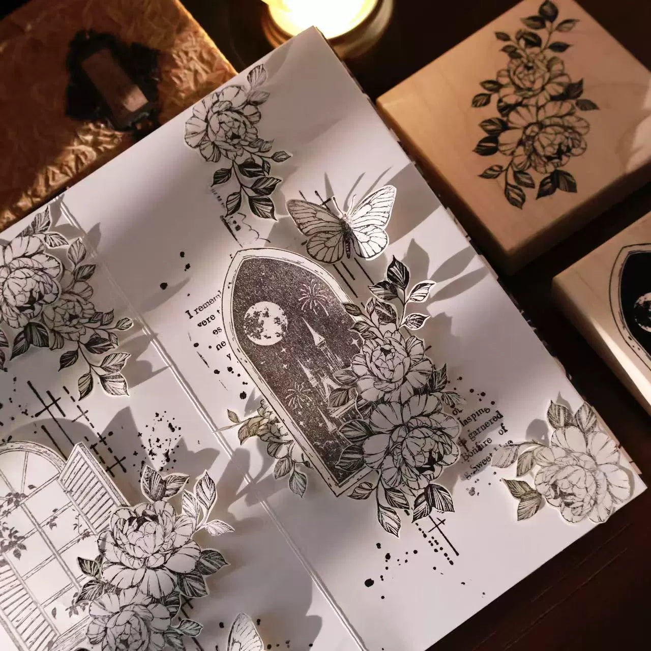 YiEr Vol14【Windows Stamp】Imported Maple Red Rubber and Maple Wood Stamp