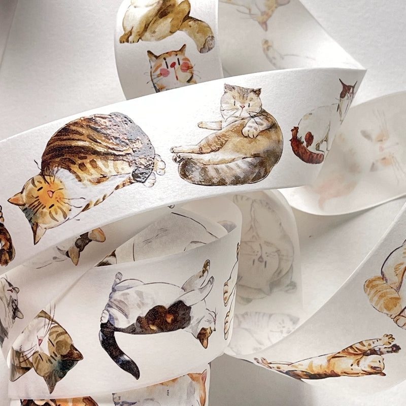 Seahorse Forest Vol3【A20#Meow~】Original Character Design Journal Washi/Matte PET Tape