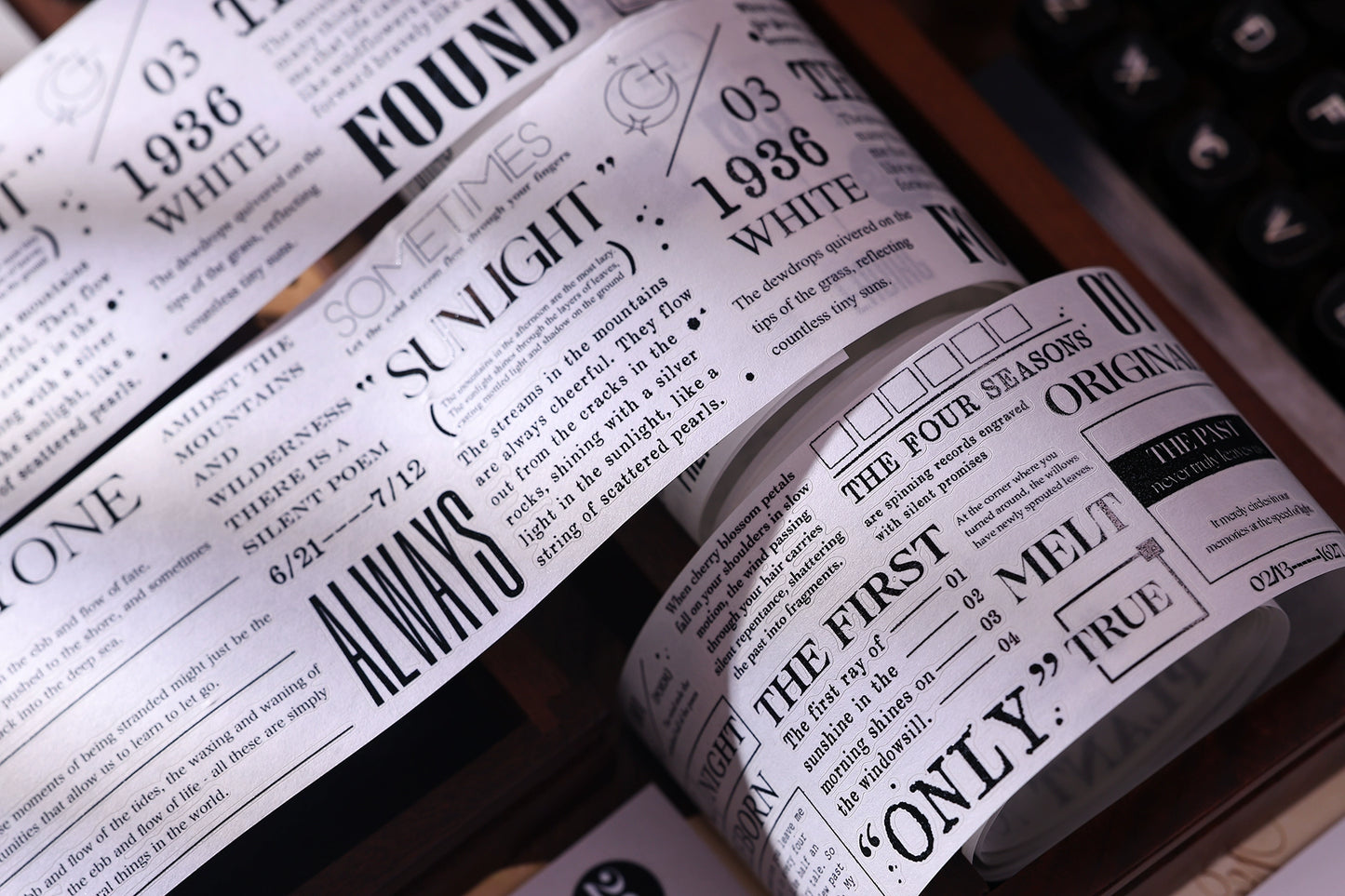 XiaoBaiJia【Paragraph】Light Retro Orginal Design Washi Pet Tape Landscape Stickers