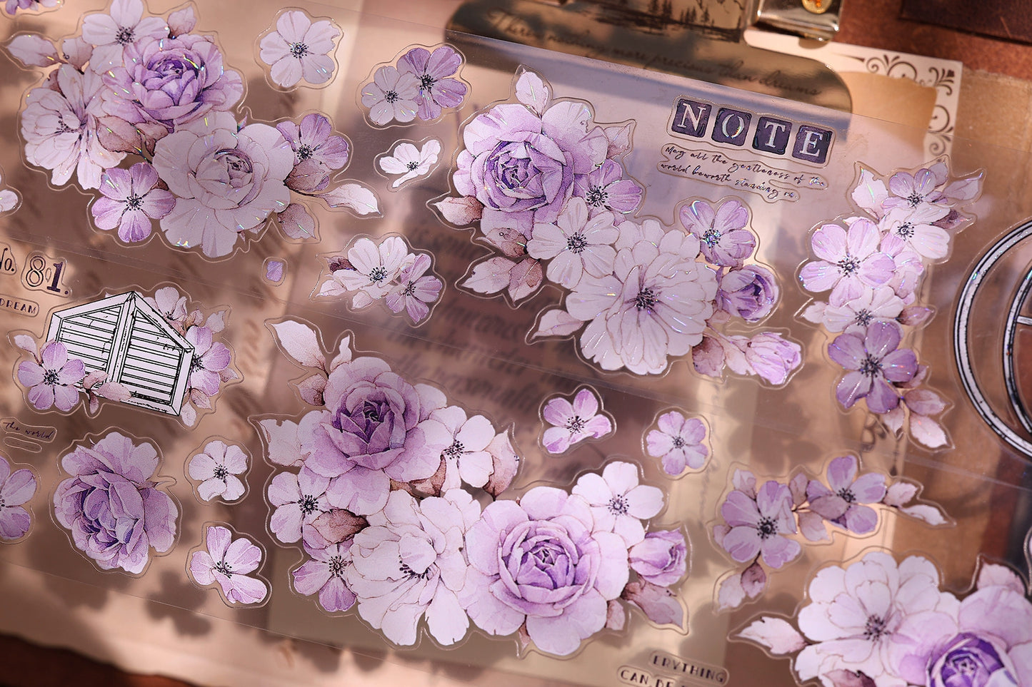 XiaoBaiJia【Sparse Shadows】Light Retro Orginal Design Washi Pet Tape Landscape Stickers