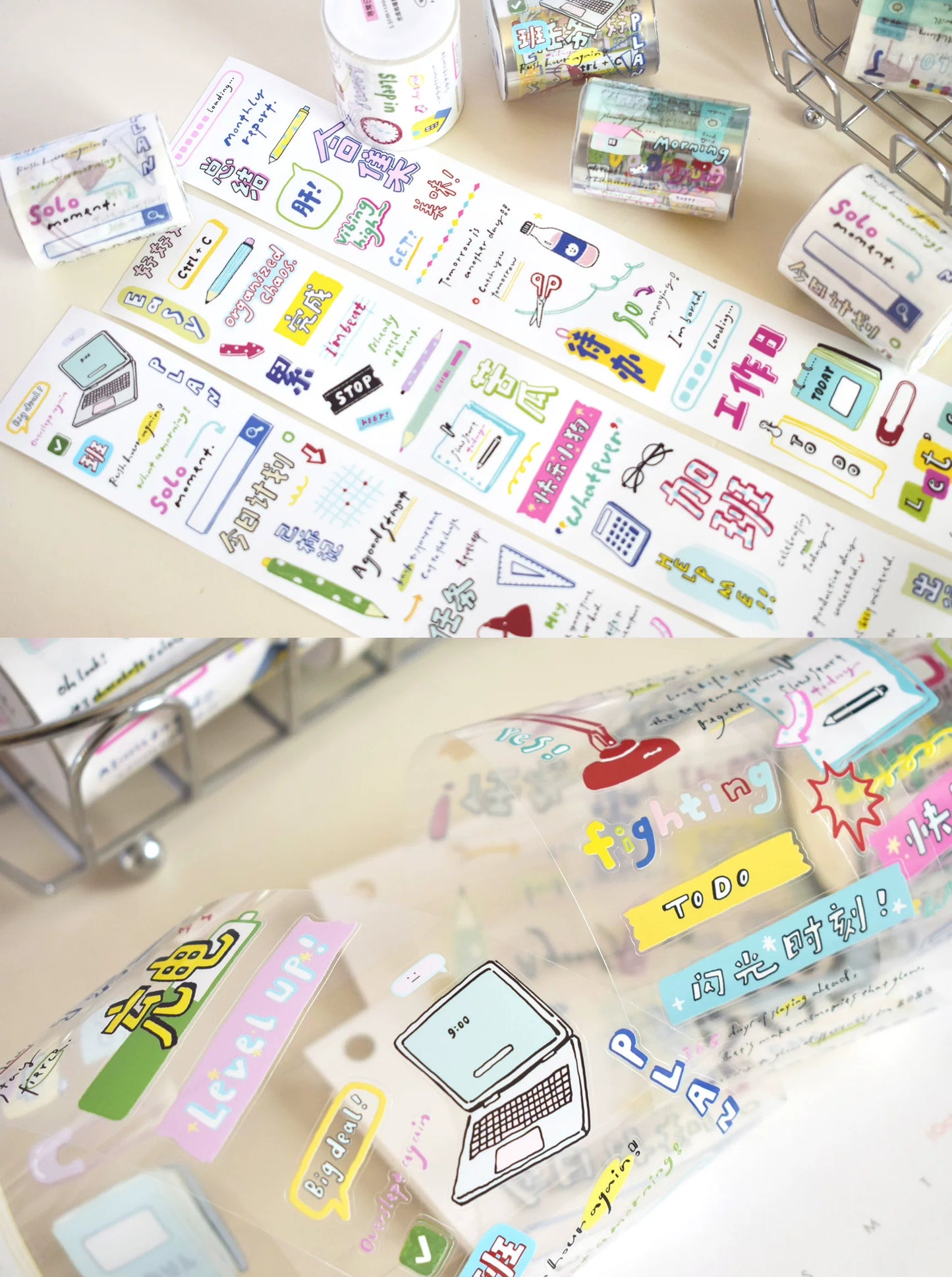 Dover Original【Working Day&Ordinary Day】 Text Element Washi Tape Sticker