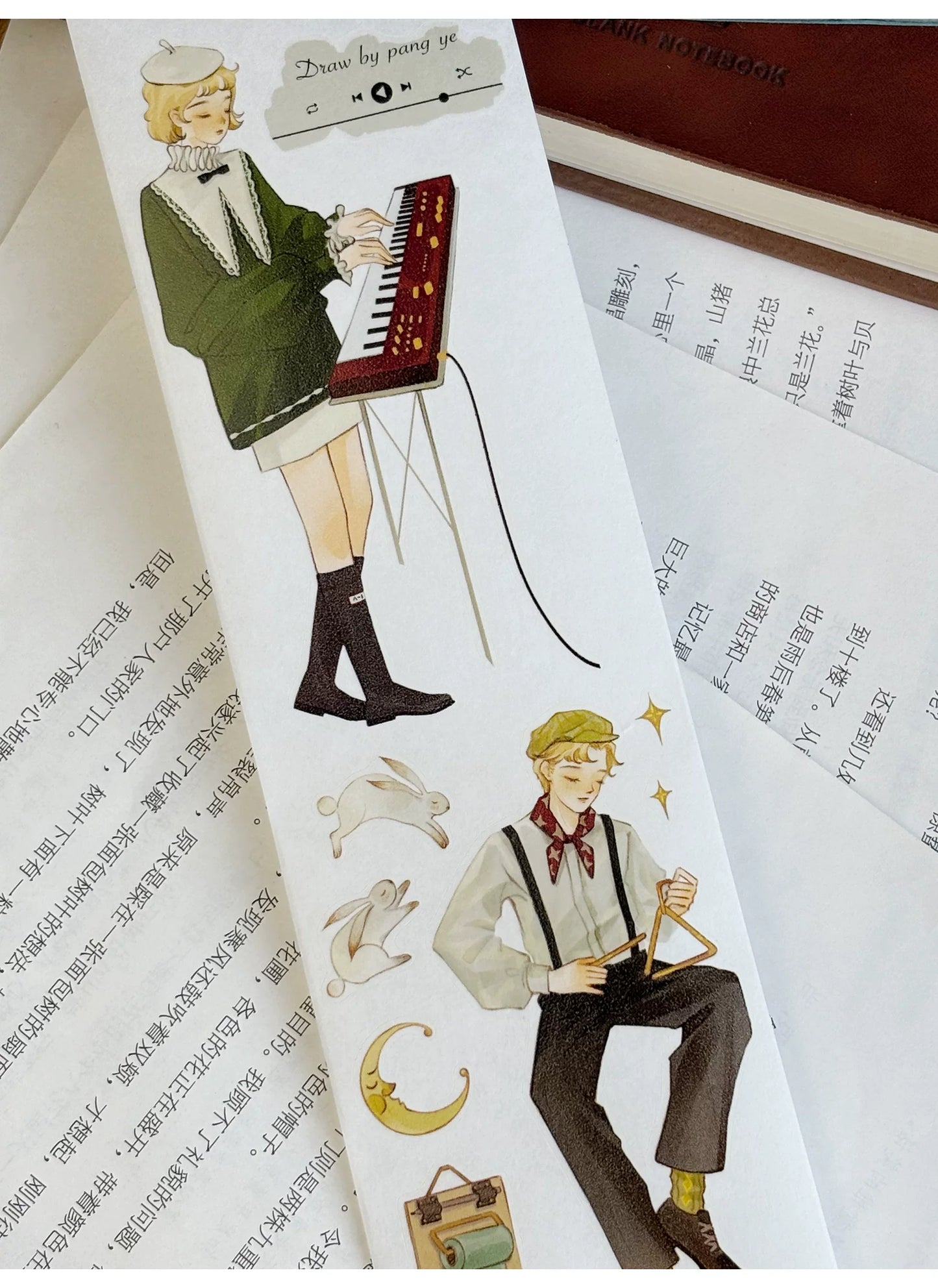 ZiYuanSu Vol15【Fingertip Radiance】Character Material Pre-cut Washi PET Tape