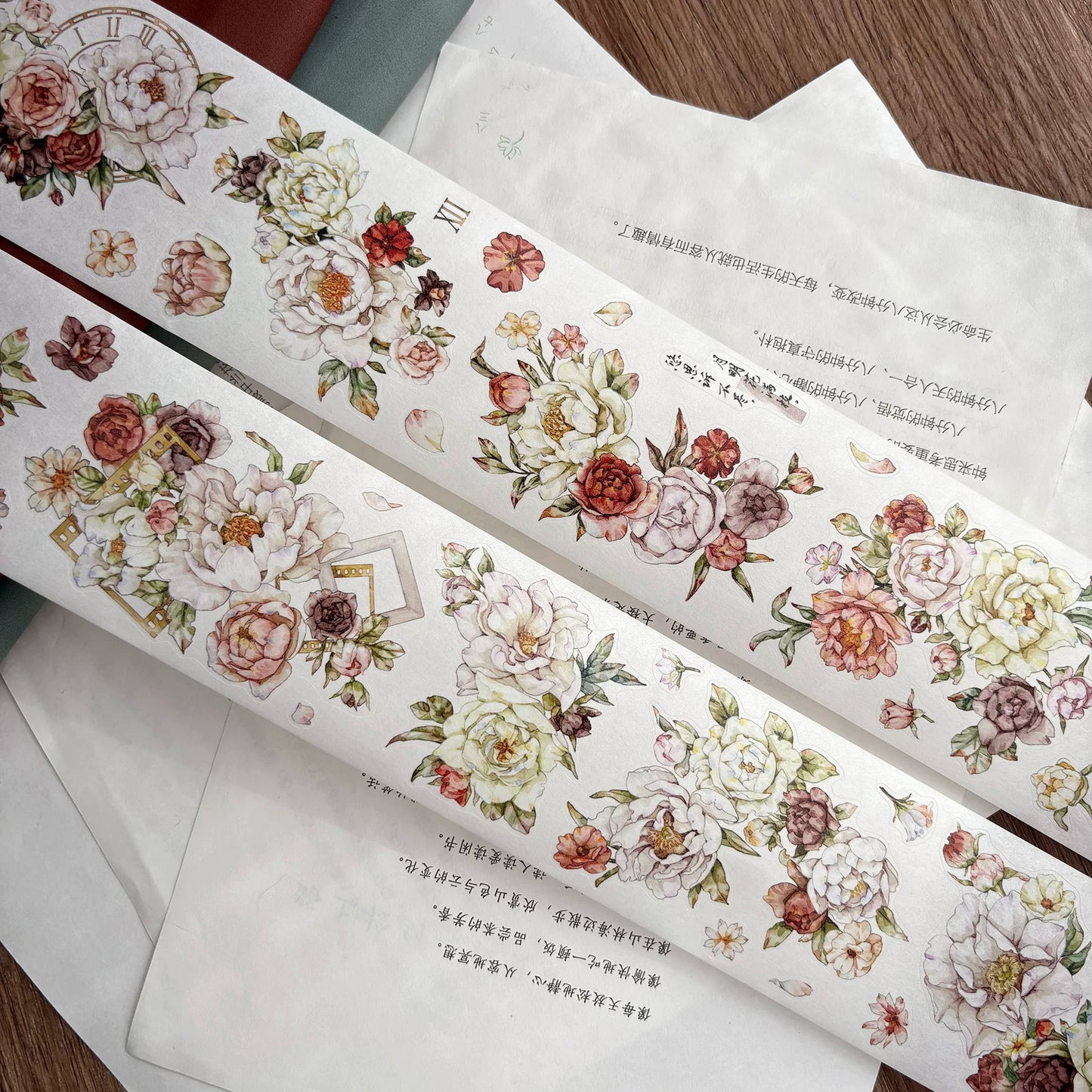 ZiYuanSu Vol15【Flowers Cover the Branches】Kiss-cut Floral Washi Tape and PET Stickers