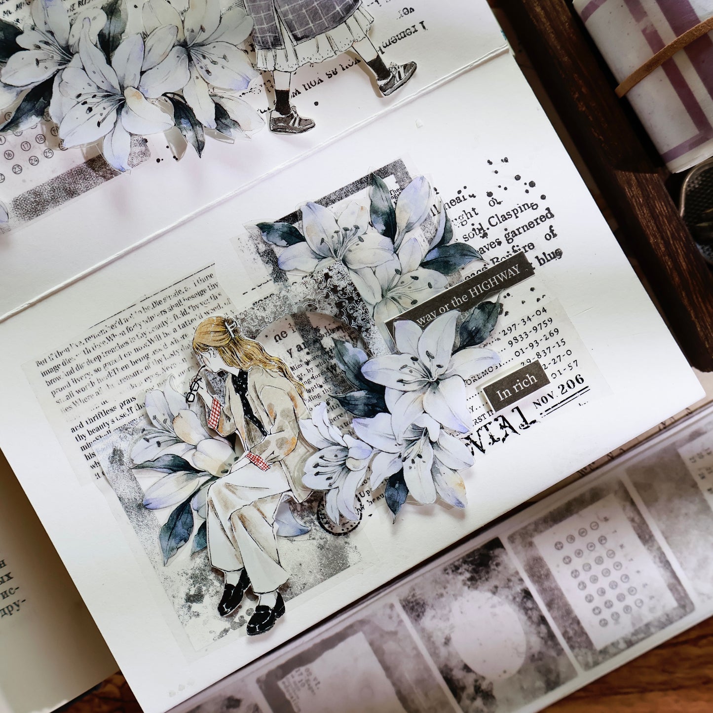 YiEr 【English Base Stamp】Upgraded Red Rubber Retro Stamp