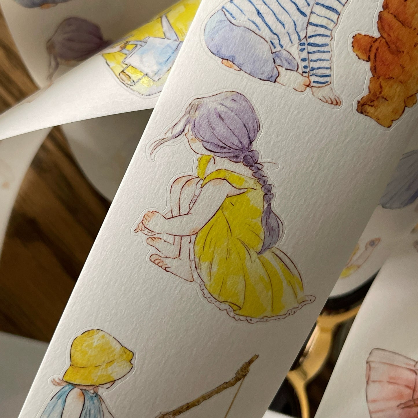 Seahorse Forest Vol7【A40#Child's Wonder】Original Design Pre-Cut Cute Washi/PET Tape Stickers,for Scrapbook Supplies,Journaling,Junk Journal,Bullet Journal,Planner Stickers