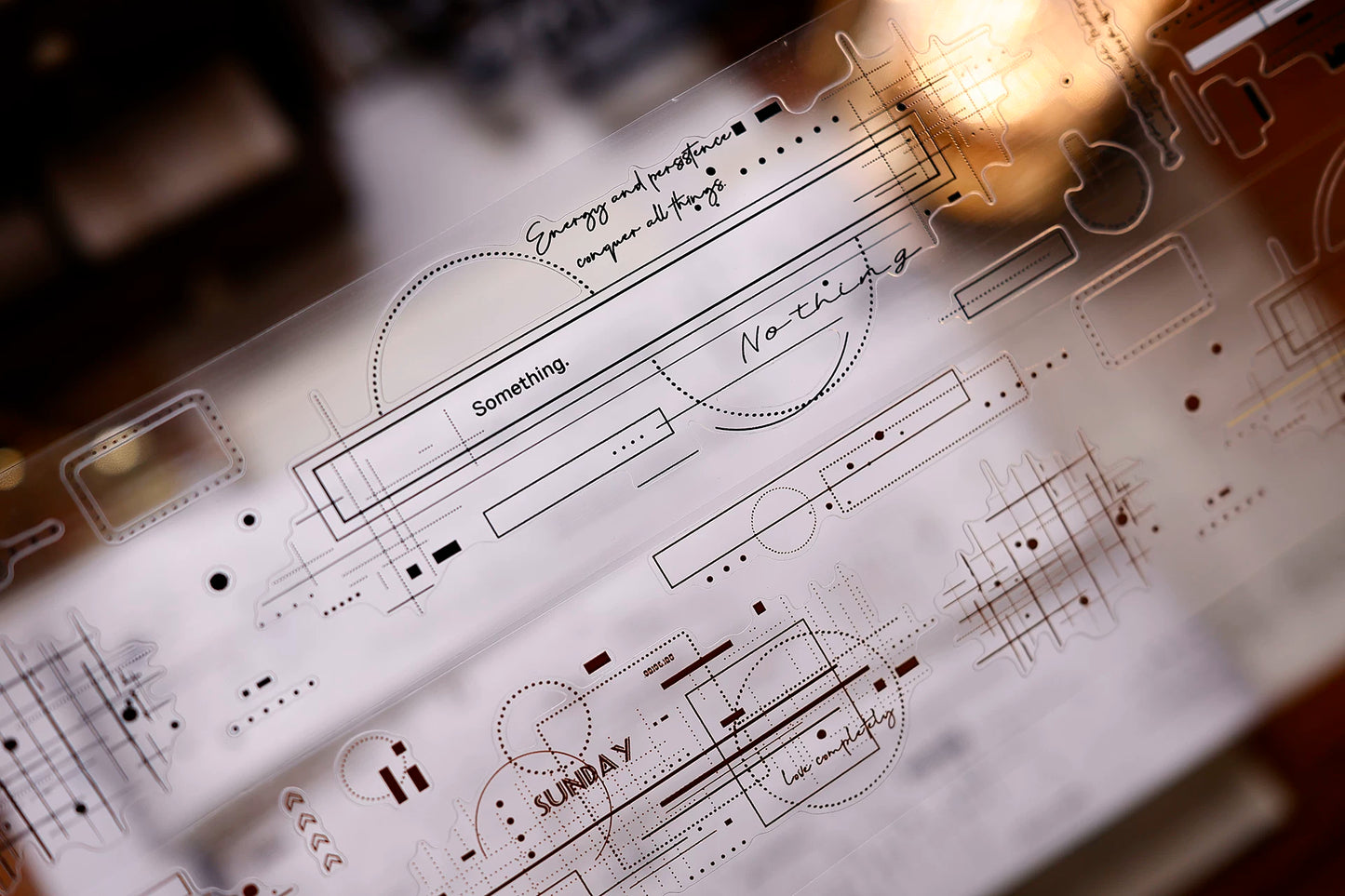 XiaoBaiJia Salt Series【Shadow Serenade】Pre-cut Orginal Design Washi/Pet Tape Light Retro Stickers