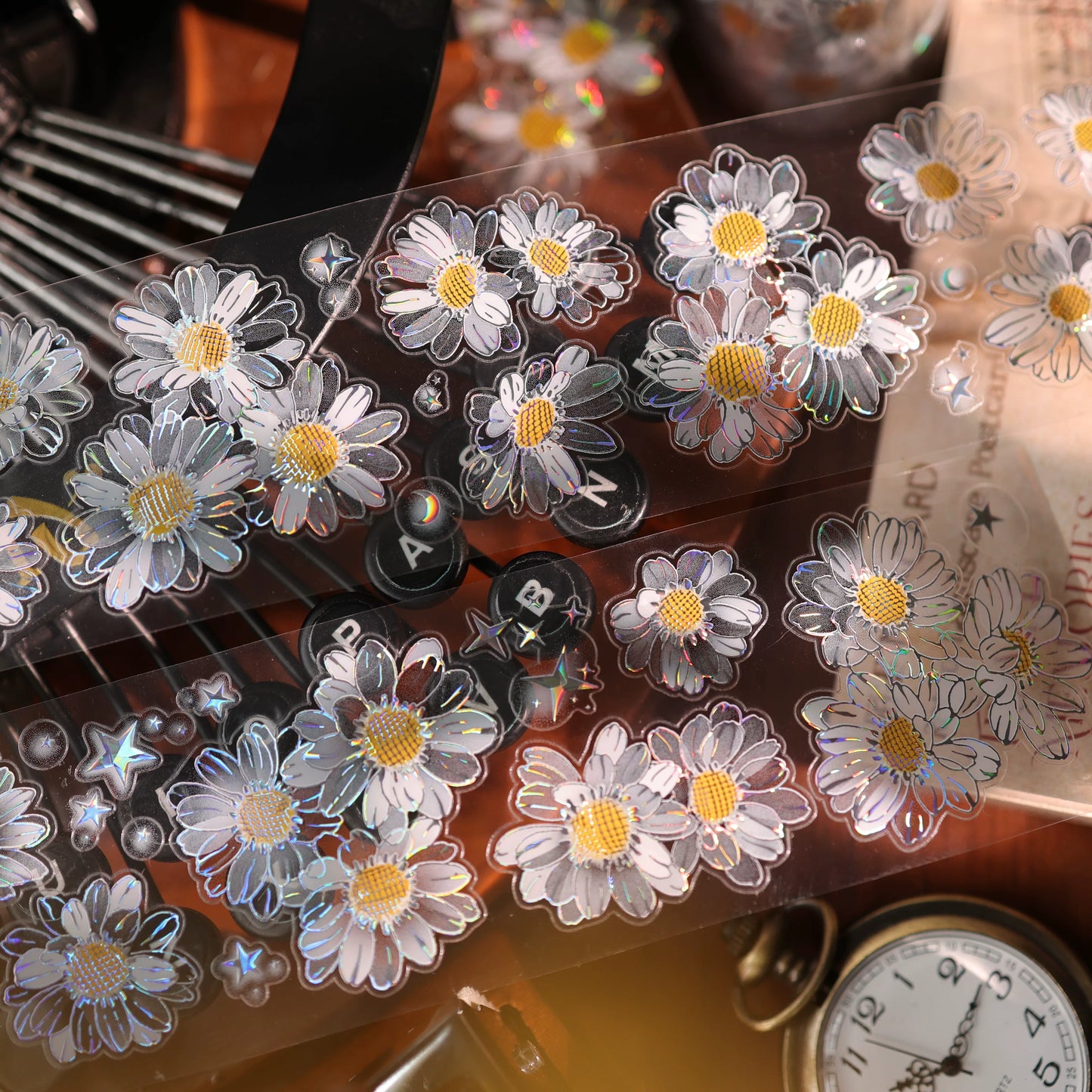 YiEr Vol17【Air Garden】Kiss-cut Floral Washi Tape and PET Stickers