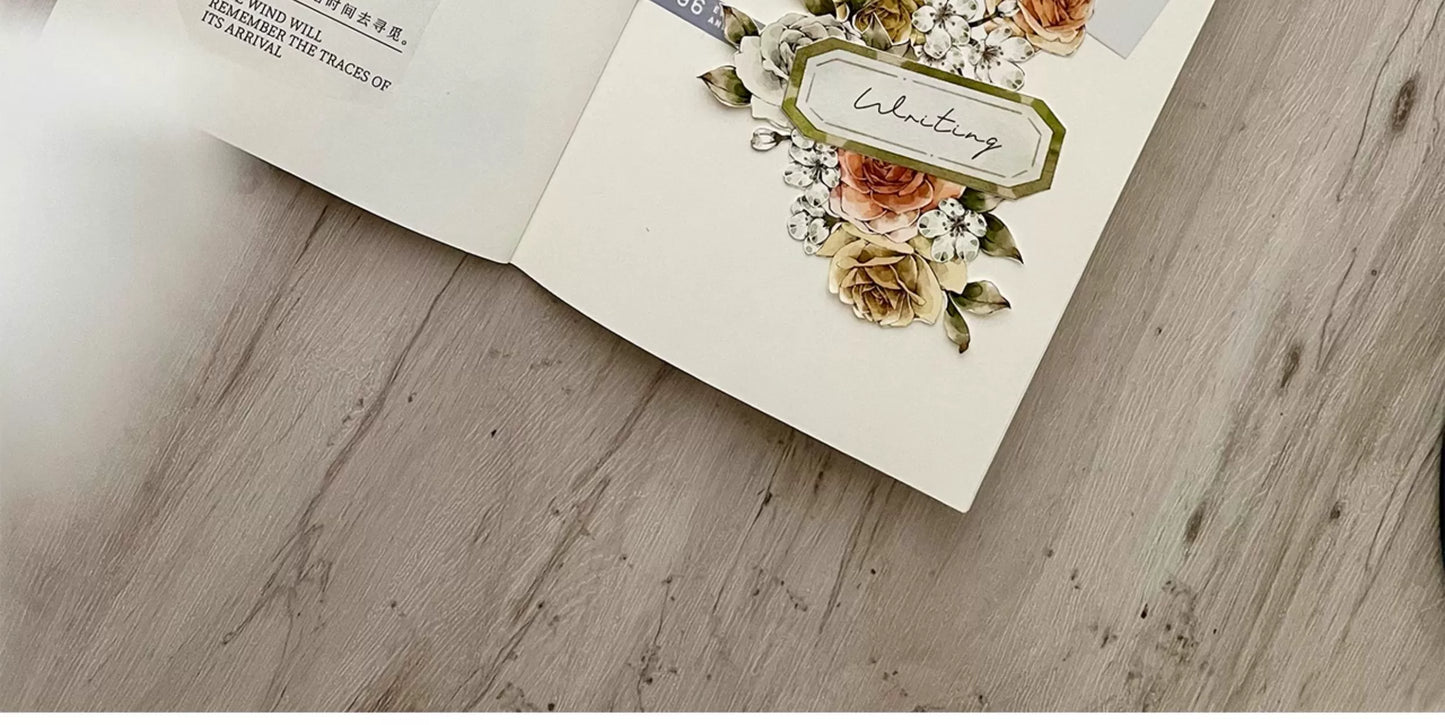 TianCheng-Vol5【Spring and Summer】English Text PET Tape,for Scrapbook Supplies,Scrapbook Tape Stickers,Junk Journal Supplies