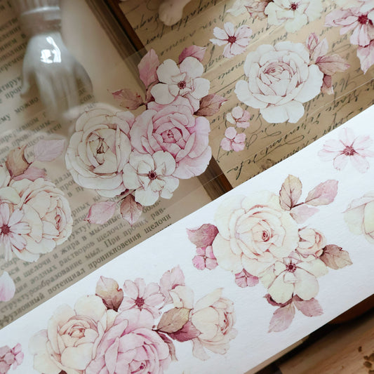 YiEr Vol13【YuYao】Orginal Design Washi/Pet Floral Tape Light Retro Landscaping Stickers