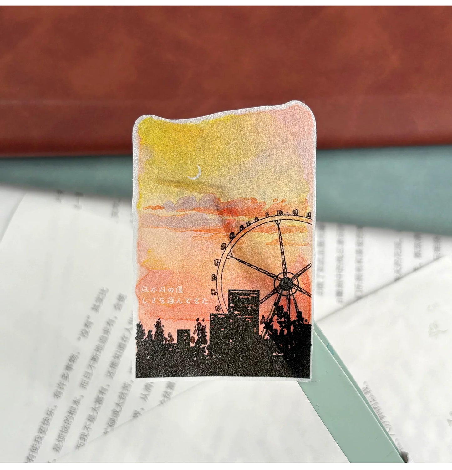 ZiYuanSu【Sunset Glow】Background Sunset Scene Pre-cut Washi/PET Tape