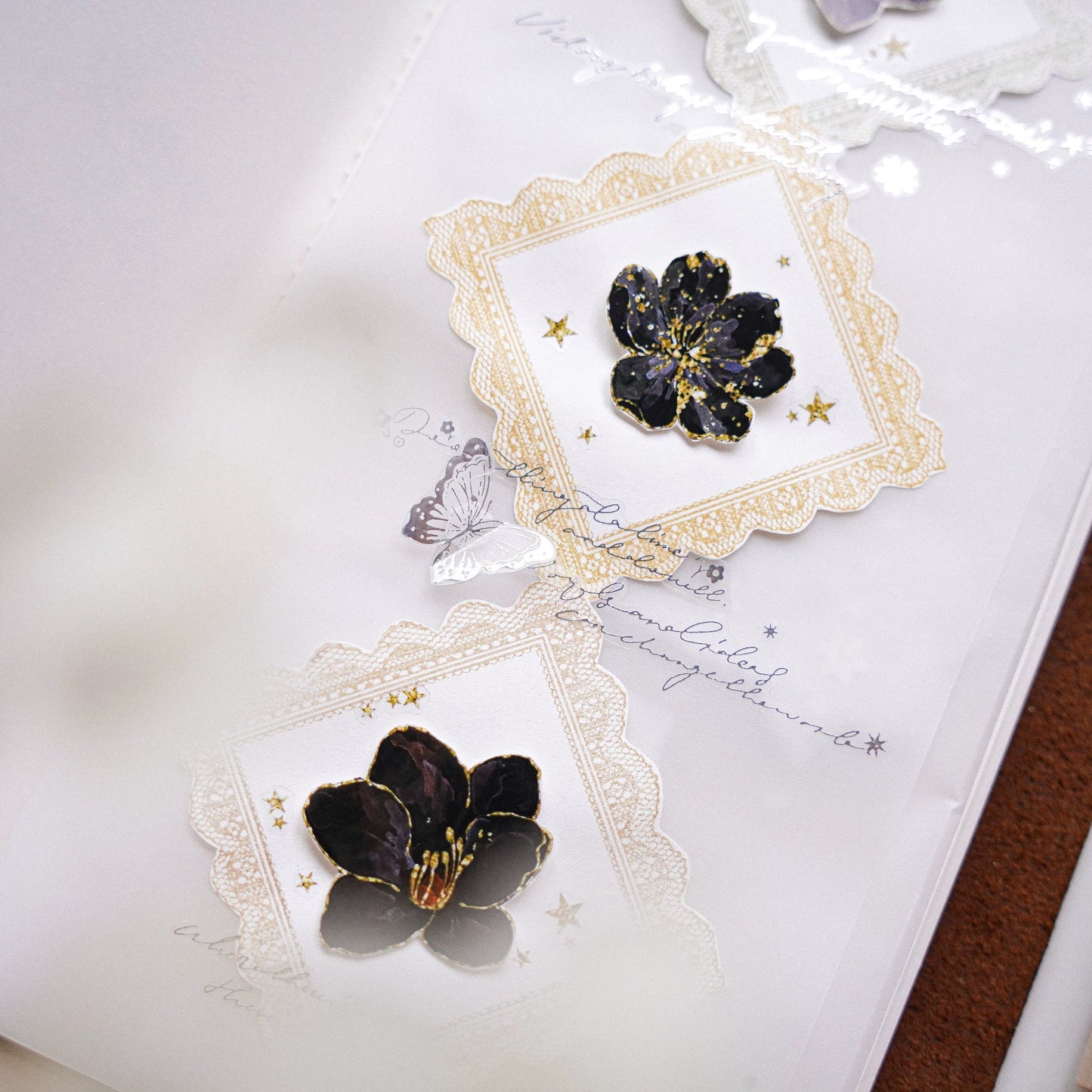 Yuanzi-Jennyuanzi【Lace Border Series】Retro maple Stamp
