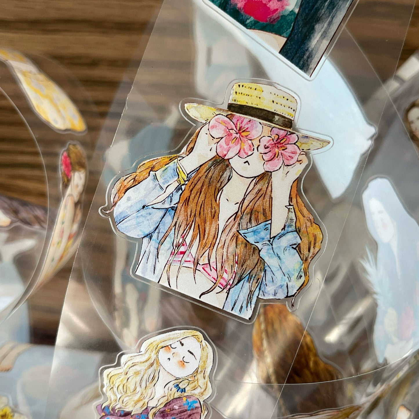 DingDing Vol10【35#Vacation】Original Design Pre-Cut Washi/PET Tape Stickers,for Scrapbook Supplies,Journaling,Junk Journal,Bullet Journal,Planner Stickers