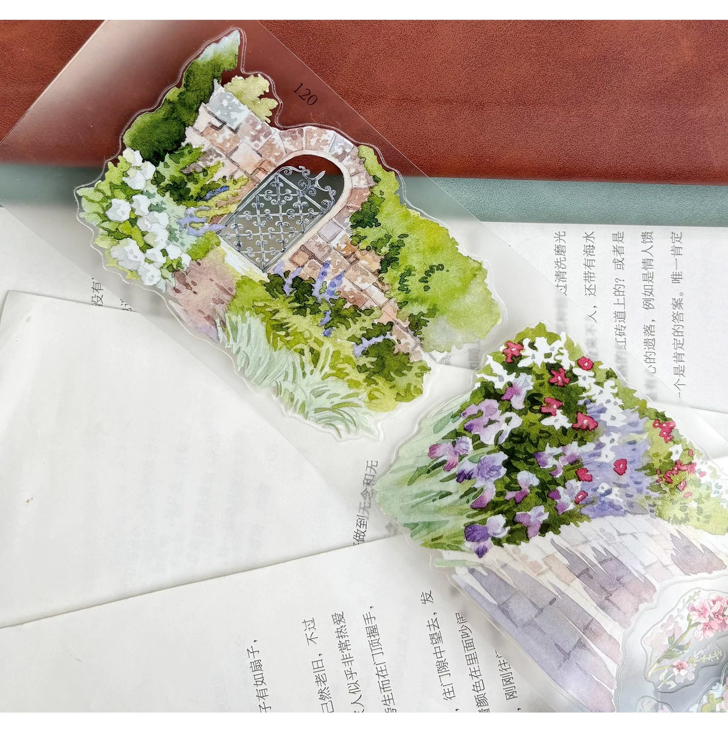 ZiYuanSu Vol15【Summer Garden Scene】Background Scene Pre-cut Washi PET Tape