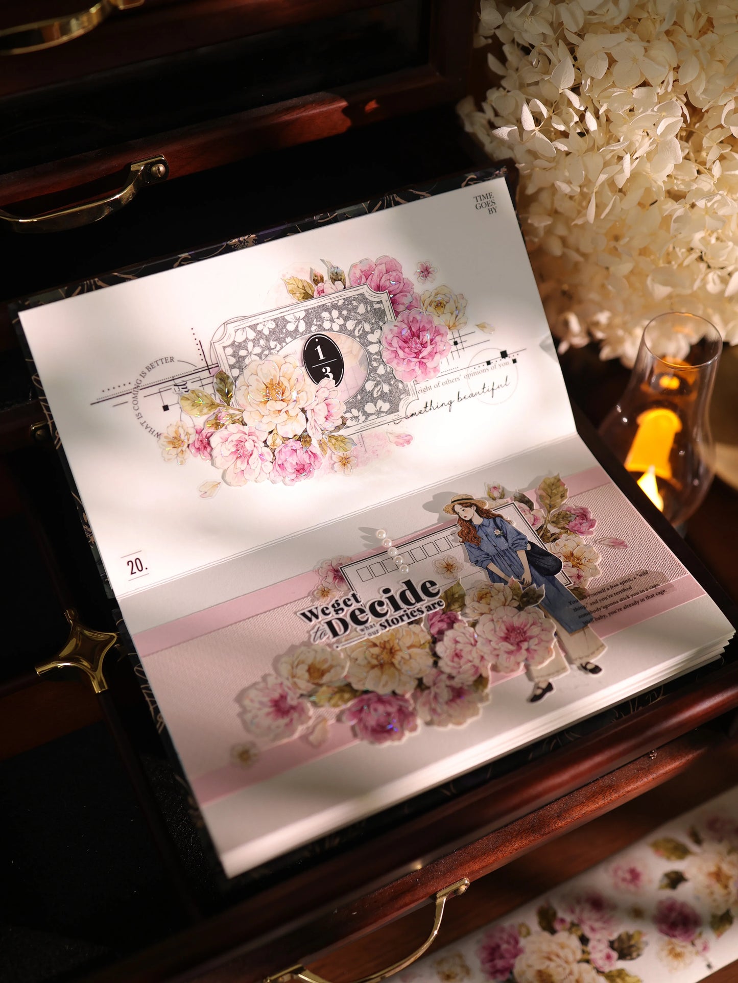 YiEr Vol17【Frames and Lines】Kiss-cut Backgroud Washi Tape and PET Stickers