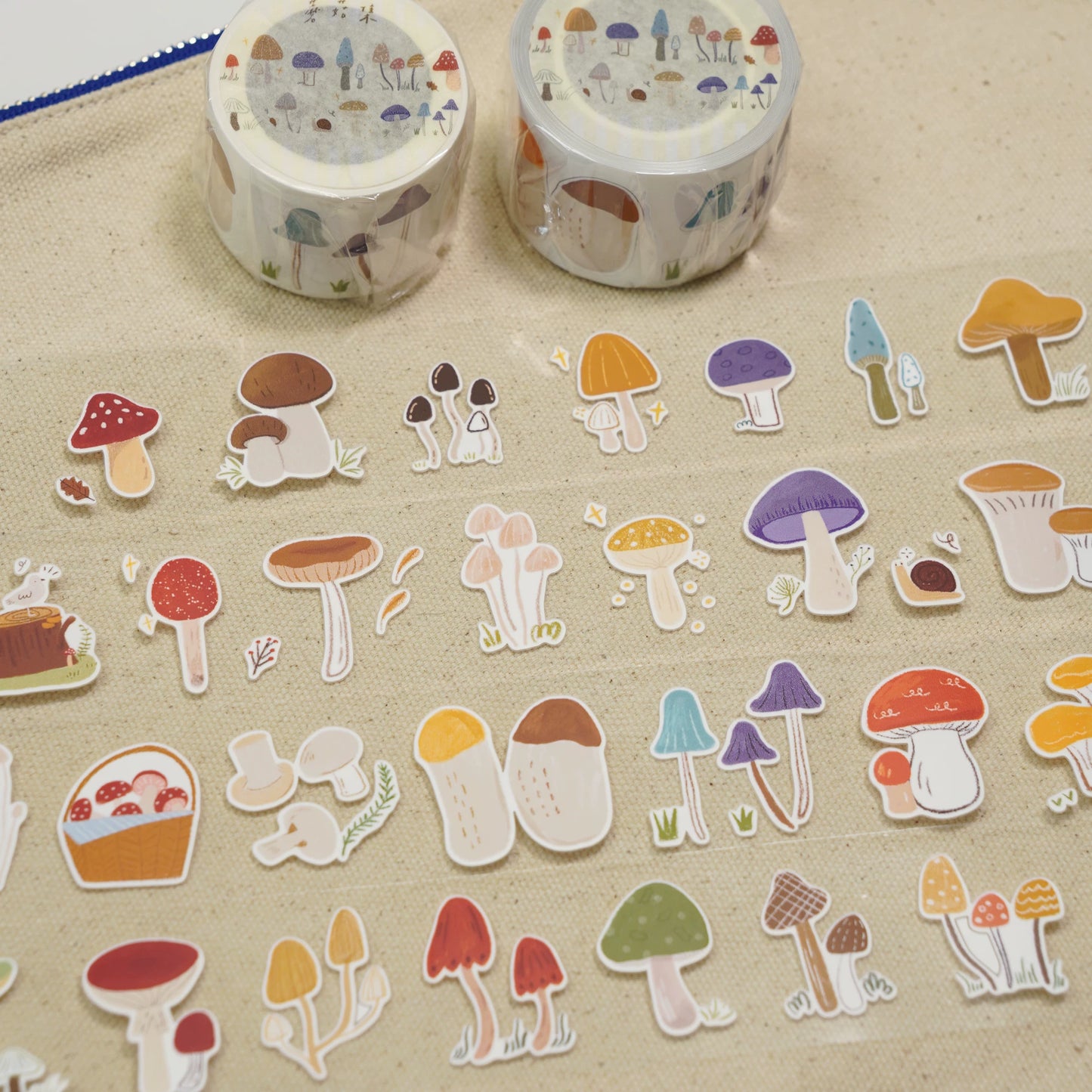 A Bit of A Studio【Going Out to Play】Pre-cut Stationery/Clips/Flowers/Mushrooms/Socks Washi/PET Tape