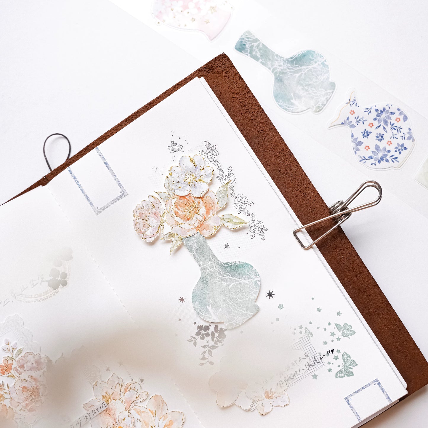 Yuanzi-Jennyuanzi【Nianci 2】Vorgeschnittenes Vase Washi PET Tape