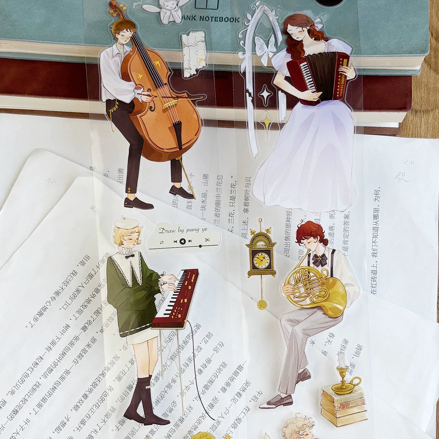 ZiYuanSu Vol15【Fingertip Radiance】Character Material Pre-cut Washi PET Tape