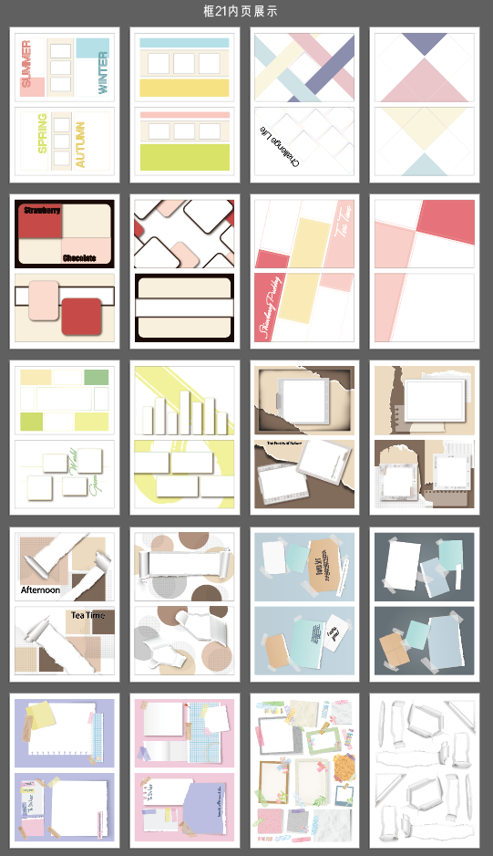 Rita's Little World【Framing Elements 20-23】Original Washi Paper Material Sticker Book