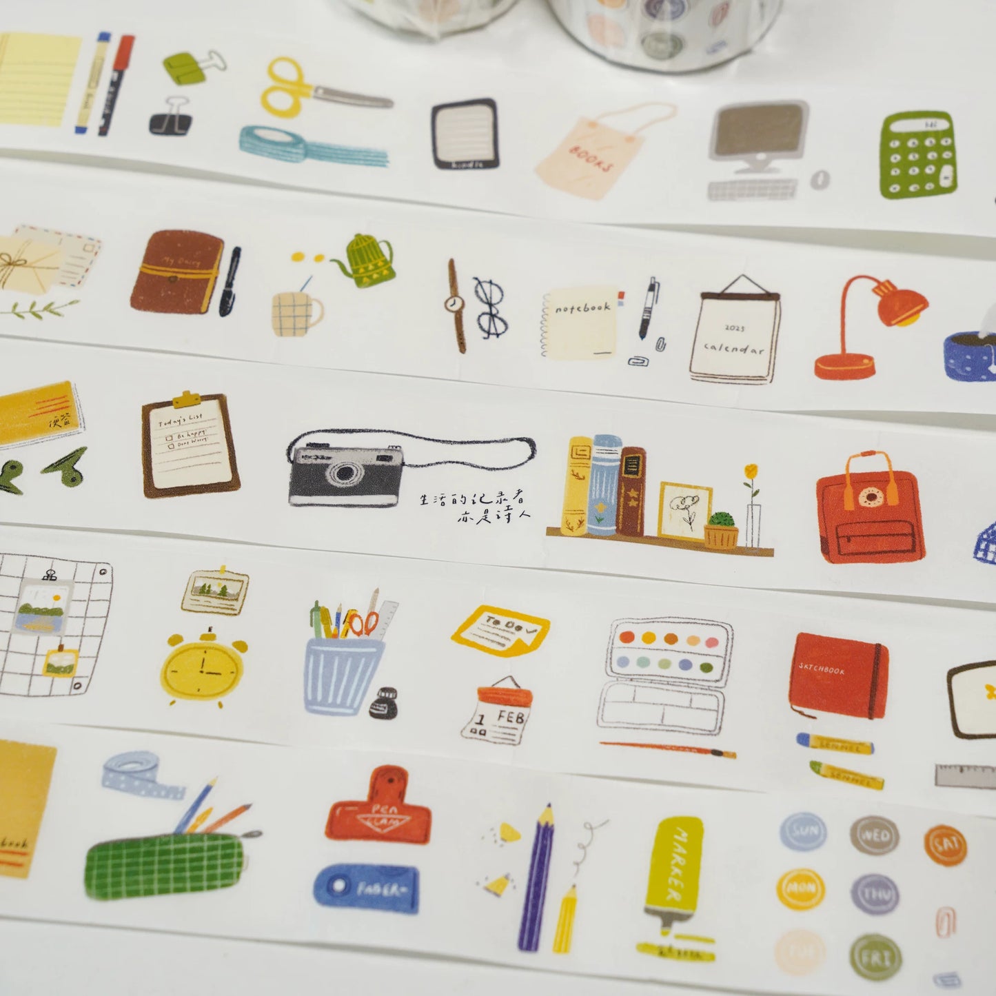 A Bit of A Studio【Going Out to Play】Pre-cut Stationery/Clips/Flowers/Mushrooms/Socks Washi/PET Tape