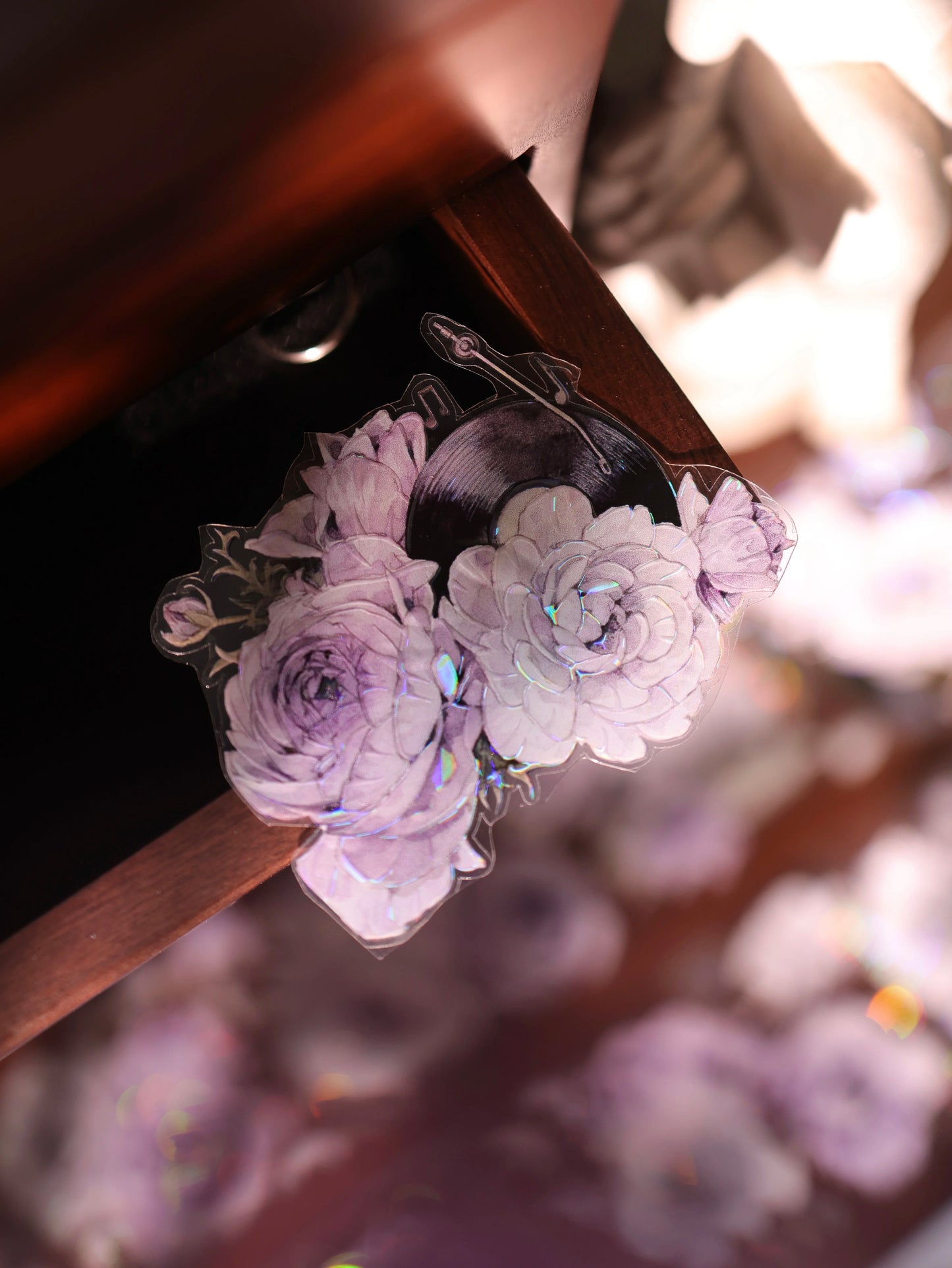 YiEr Vol17【Purple Echo】Kiss-cut Floral Washi Tape and PET Stickers