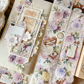 YiEr Vol7【SiShiYu】Orginal Design Washi/Pet Tape Light Retro Stickers