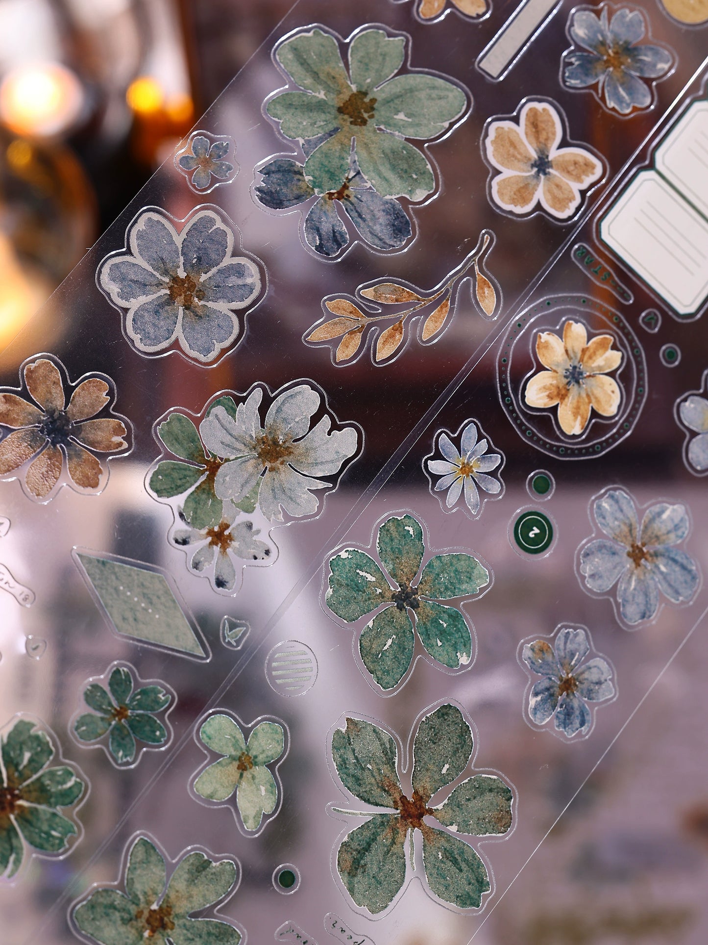 XiaoBaiJia【Green Book】Light Retro Orginal Design Washi Pet Tape Landscape Stickers