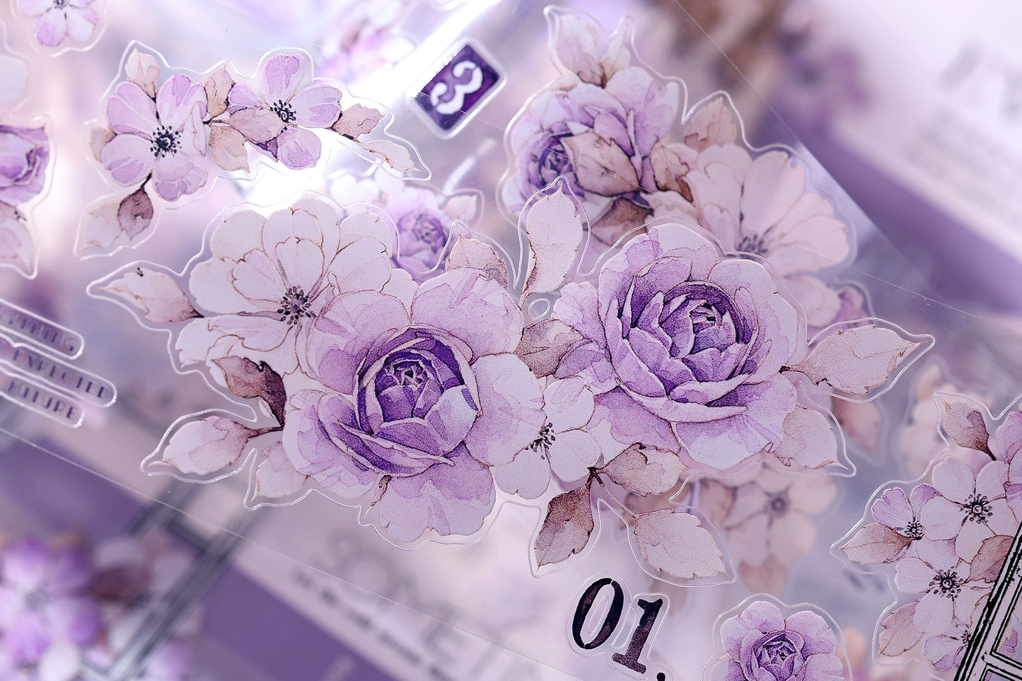 XiaoBaiJia【Sparse Shadows】Light Retro Orginal Design Washi Pet Tape Landscape Stickers