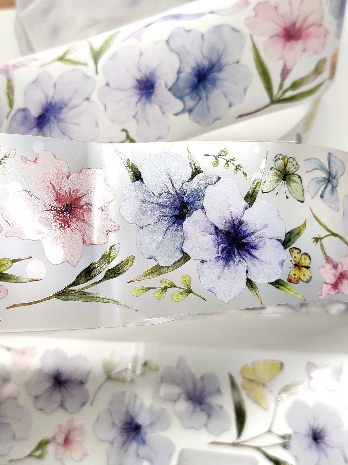 Xiangxiang Vol3 【Bluet】Light Retro Orginal Design Washi Pet Tape Landscaping Stickers