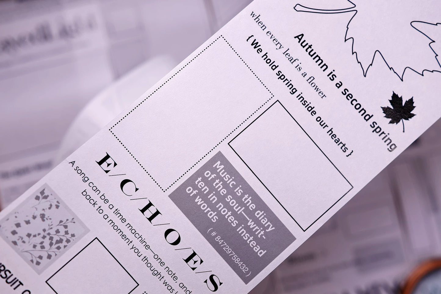 XiaoBaiJia Salt Series【Blank Line Frame】Pre-cut Orginal Design Washi/Pet Tape Light Retro Stickers