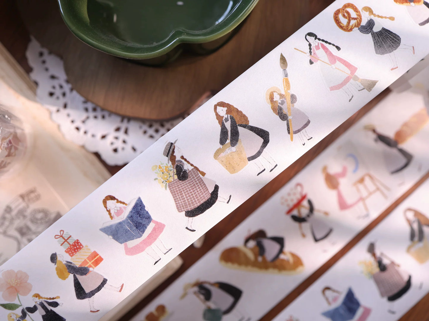 YiEr Vol8【Flower Eating Leisure】Salt Series Pre-cut Orginal Design Washi Tape and PET Stickers