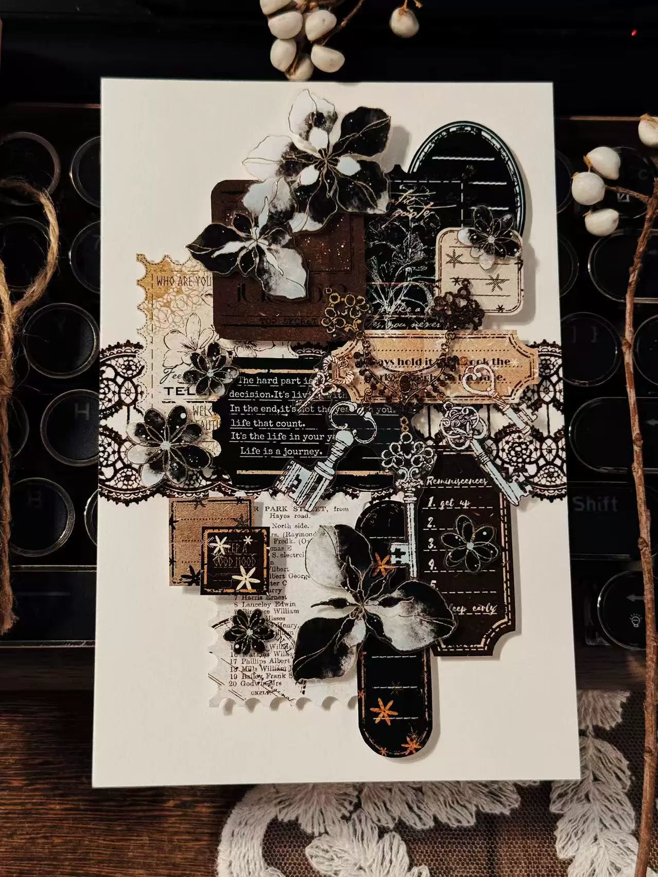 Linlanxi Vol13【Vintage Lace Trim】Original Design Retro Broken Paper Bookkeeping Washi Pet Tape