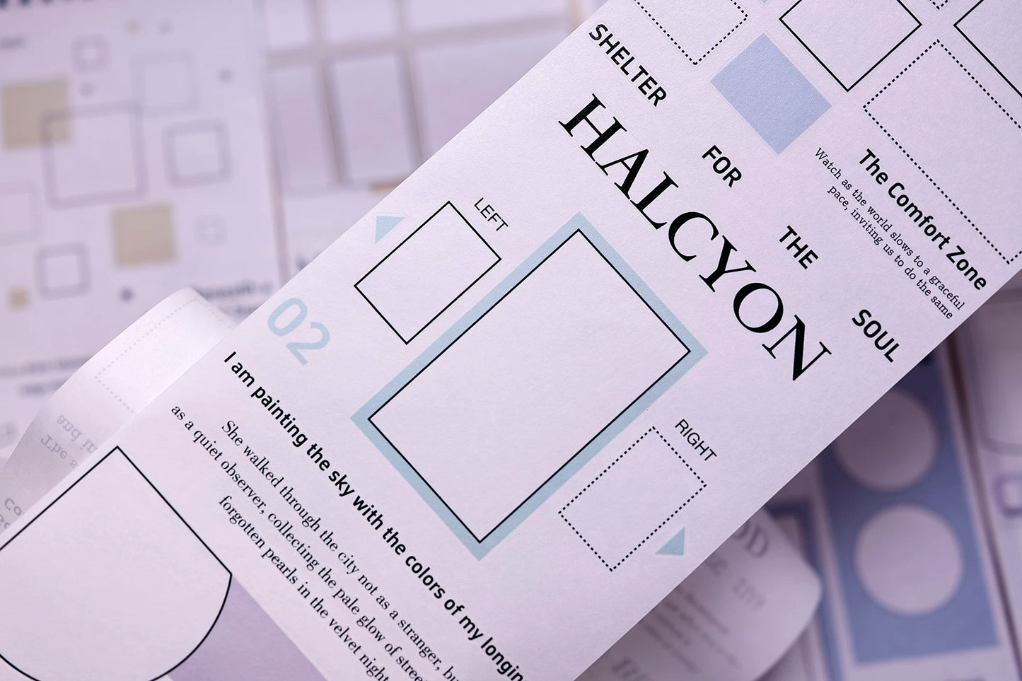 XiaoBaiJia Salt Series【Color Frame Edge Sequence】Pre-cut Orginal Design Washi/Pet Tape Light Retro Stickers