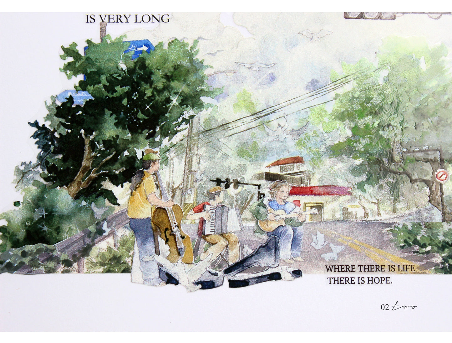 Moodtape【Passer-by&Summer Sea Street】Cute Character Original Washi Tape Stickers,for Scrapbook Supplies,Scrapbook Tape Stickers,Junk Journal Supplies