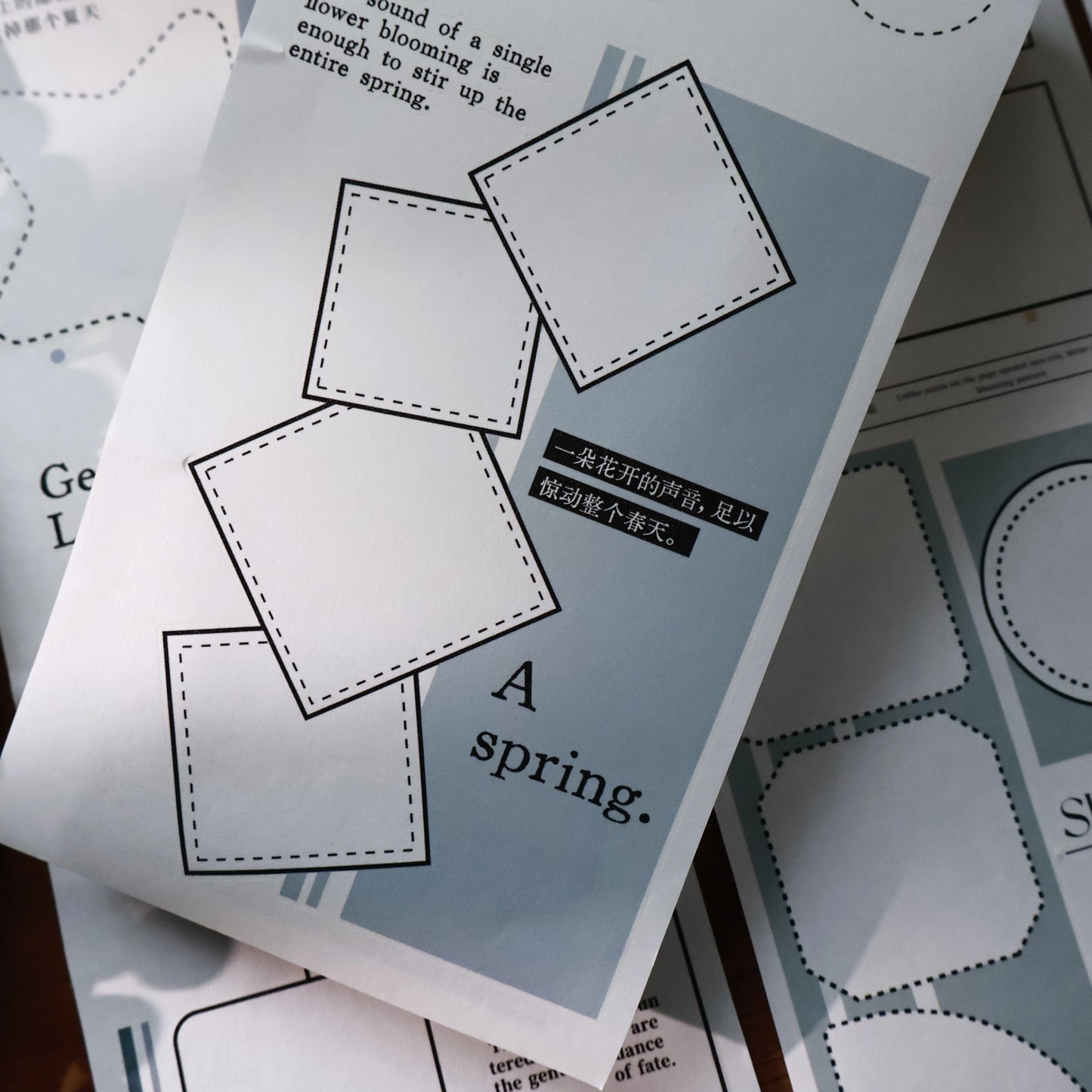 YiEr Vol15【Colorful Border】Orginal Design Pre-cut Washi/Pet Border Tape Light Retro Landscaping Stickers