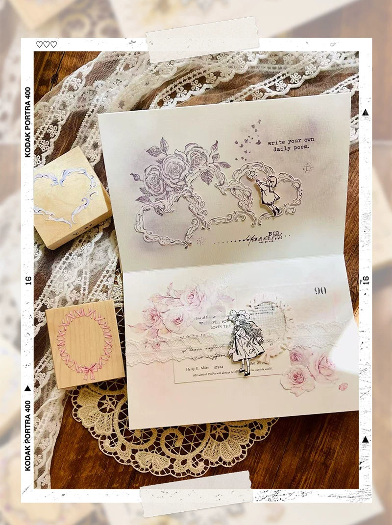 STARRY NIGHT Vol14【Fantastic Journey】Orginal Design Versatile Frame Maple Practical Frame Washi Tape Stamp