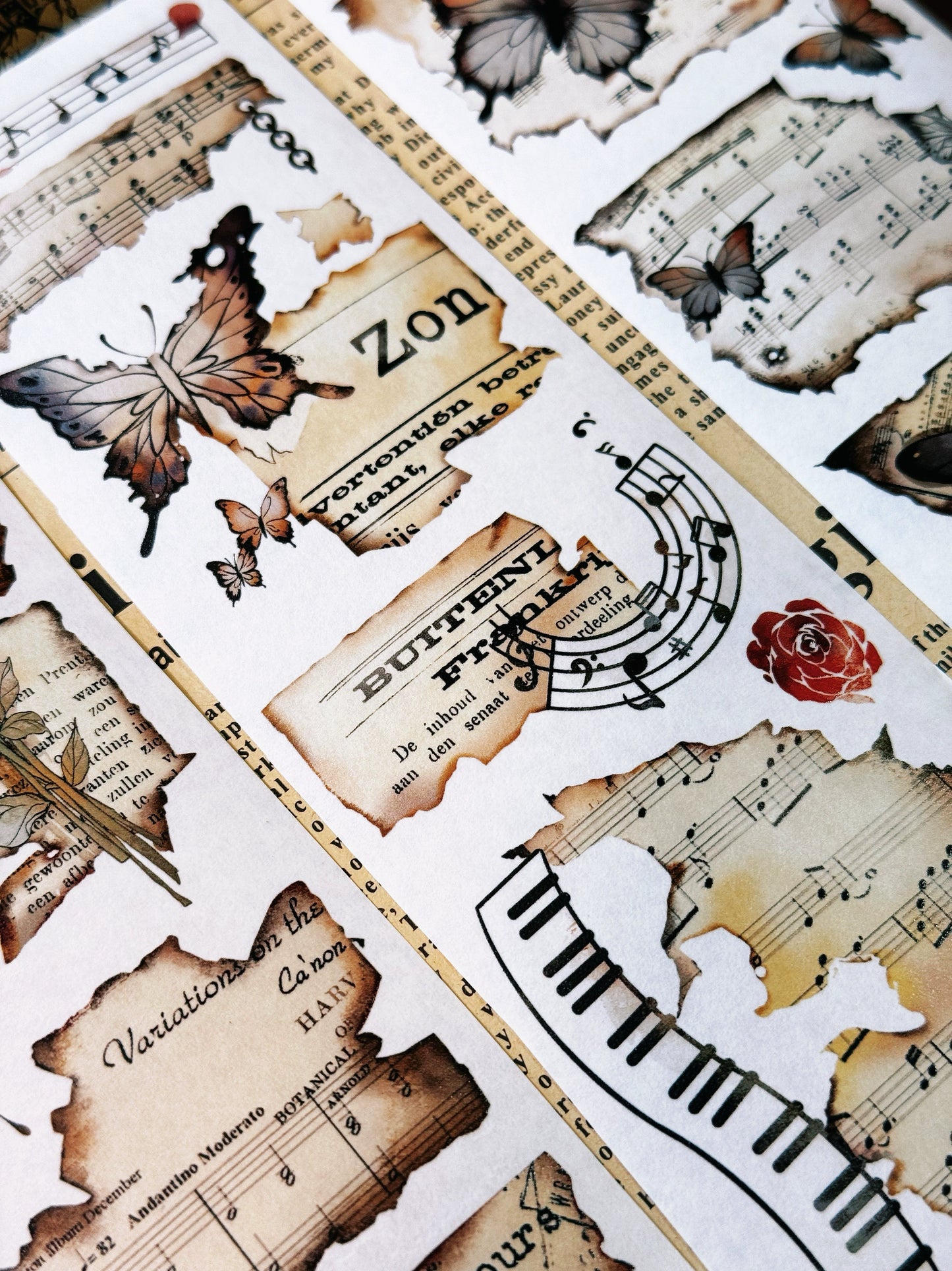 XiYue【Anxious】Original Design Washi/PET Tape Stickers