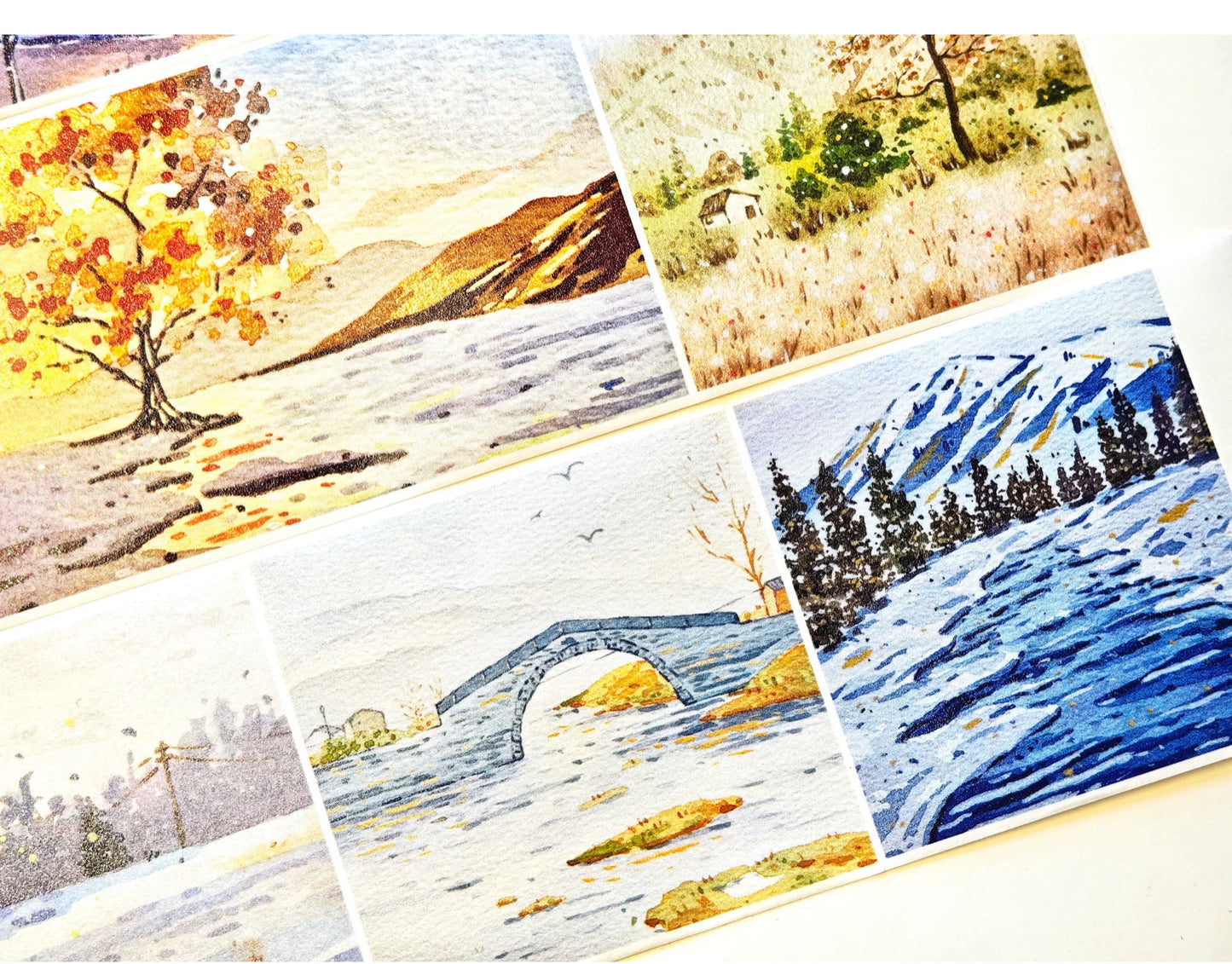 XingXing【Moon Sets Stars Sleep】 Pre-cut Light Retro Warm Healing Autumn and Winter Scenery Washi/PET Tape