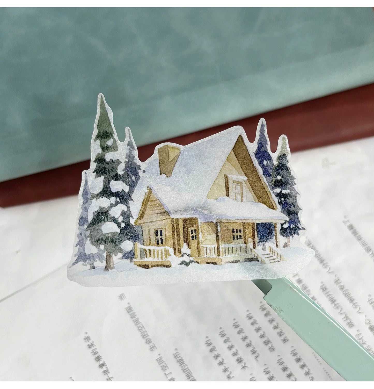 ZiYuanSu Vol15【A Window of Winter Snow】Background Scene Pre-cut Washi PET Tape