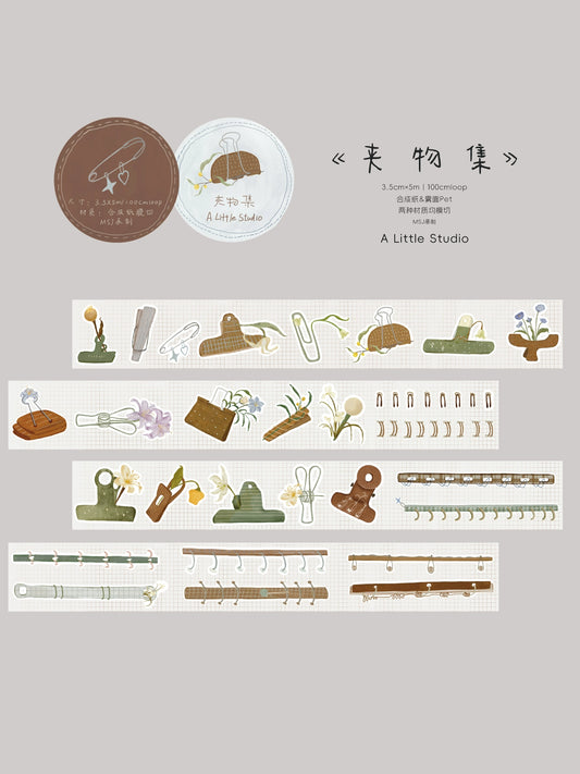 A Little Studio Vol3【Clamp Collection】Washi Pet Light retro Tape