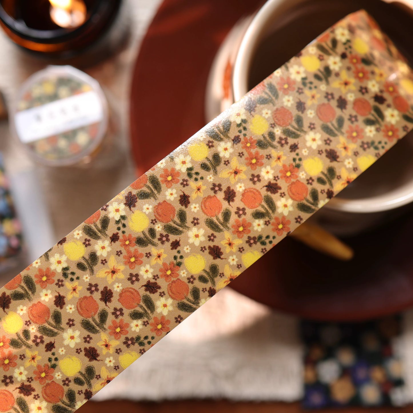 YiEr Vol17【Vintage Original Floral Pattern】Floral Washi Tape and PET Stickers
